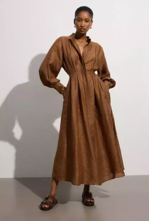 Maxi šaty ze směsi lnu, Reserved, 1 399 CZK