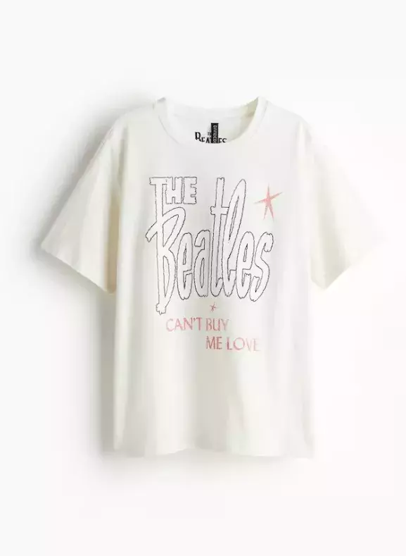 Oversized tričko s potiskem, H&M, 359 Kč