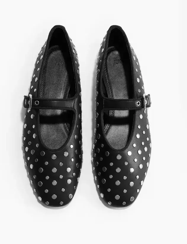 Balerínky Mary Jane s cvočky, H&M, 959 Kč