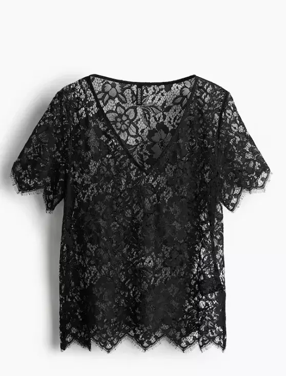 Krajkové tričko, H&M, 429 Kč