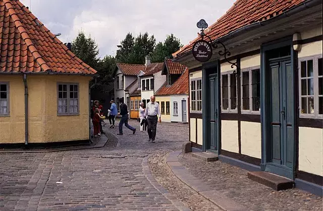 Město Odense v Dánsku