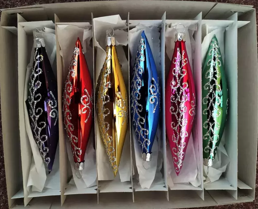 retro vánoční ozdoba