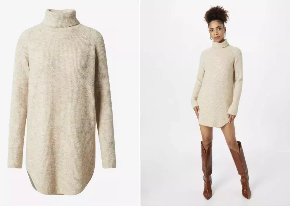 PIECES Svetr 'Ellen', Champagne, AboutYou, 939 Kč