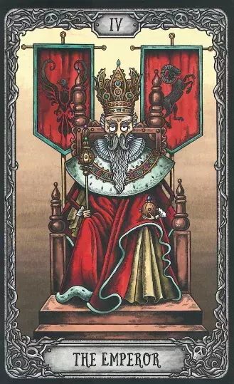 <p>Tarotová karta Císař</p>
