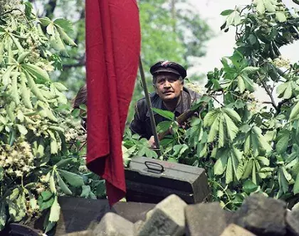 <p>František Vicena ve filmu Osvobození Prahy</p>
