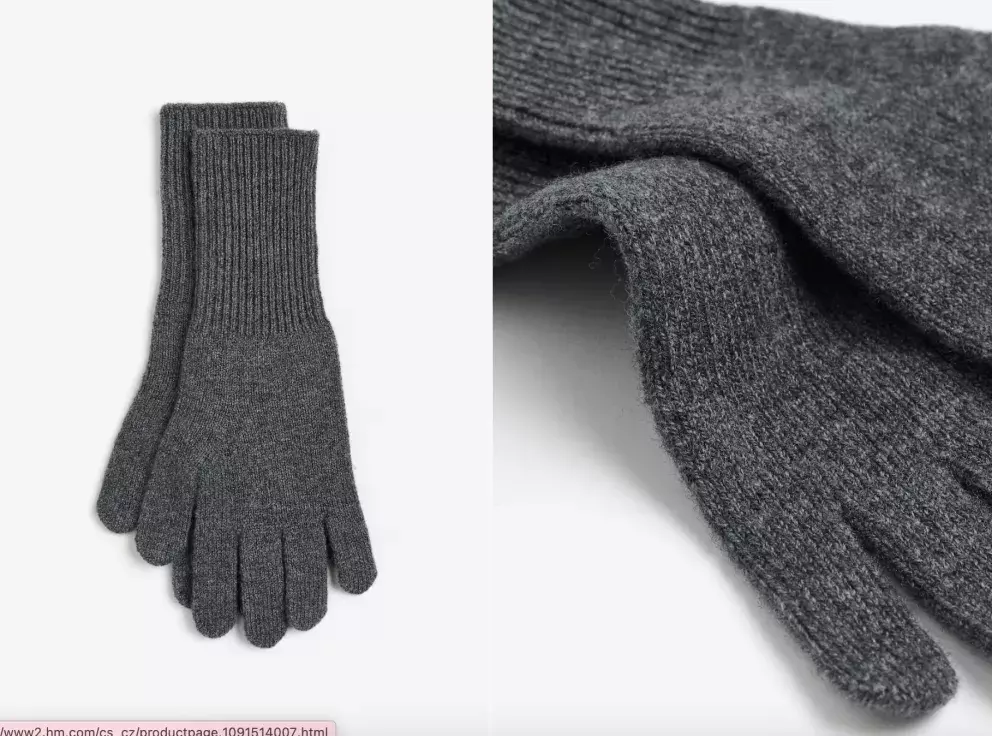 Rukavice z kašmírové směsi