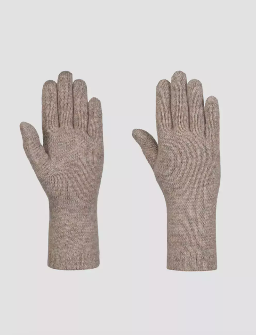 Béžové dámské rukavice z kašmíru