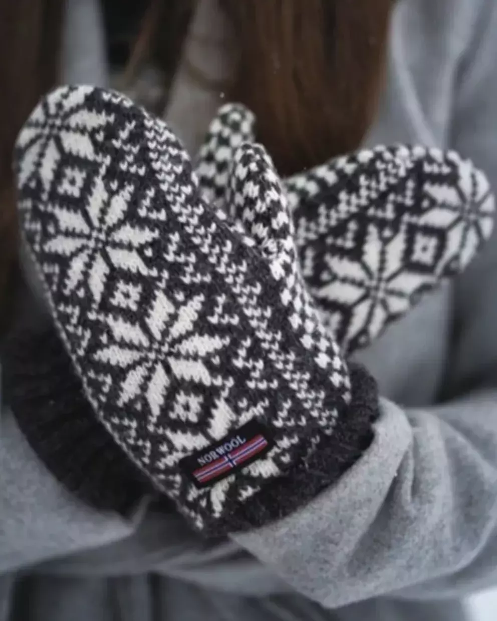 Vlněné rukavice Nordic Dark Grey