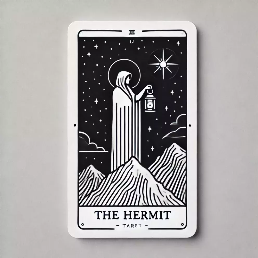 Tarotová karta Poustevník