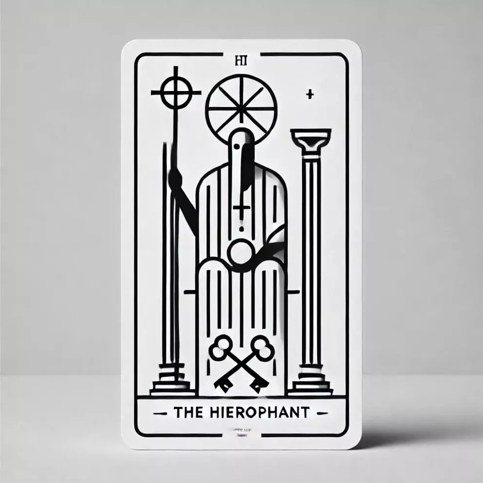 tarotová karta Velekněz