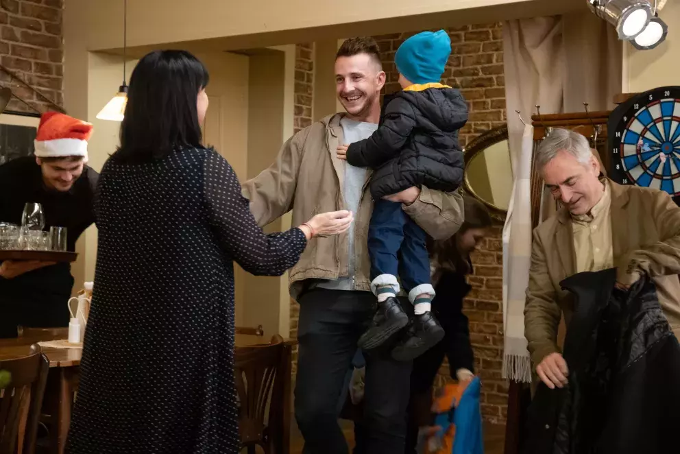 seriál Ulice, rodinné vítání