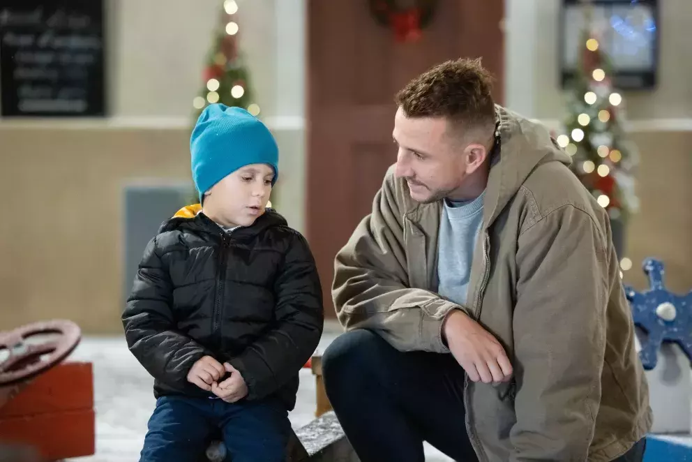 seriál Ulice, táta a syn