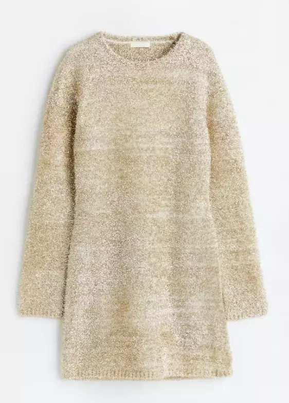 Třpytivé šaty s průstřihy, H&M, 499 Kč