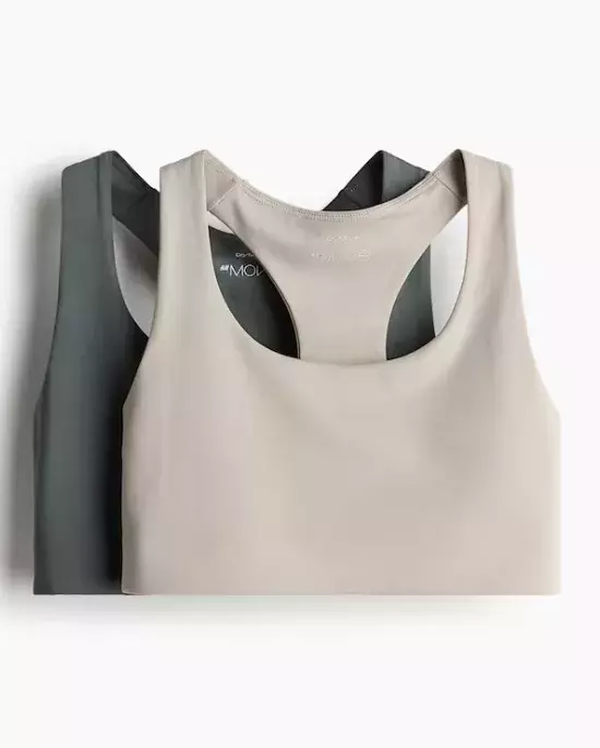 Sportovní podprsenka Medium 2 kusy, H&M, 479 Kč