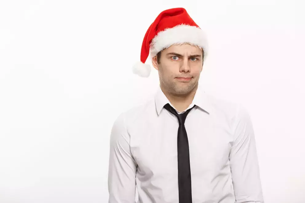 muž, obličej, vánoce