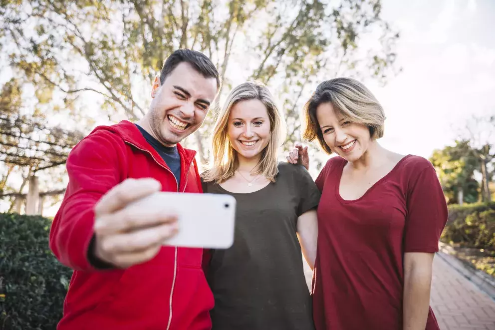 muž, žena, dítě, štěstí