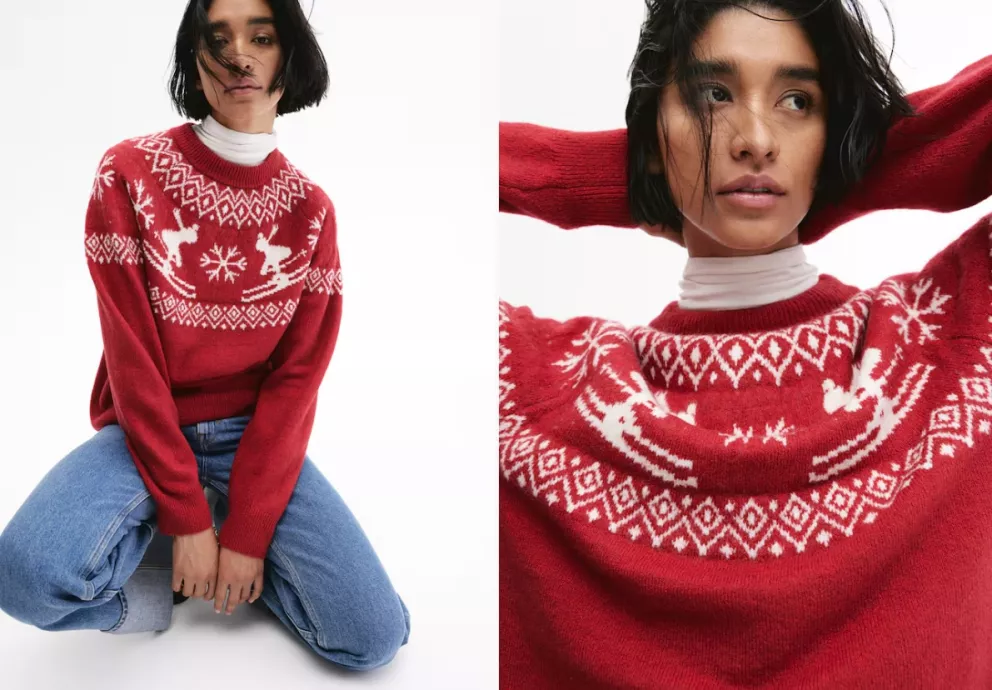 Svetr z žakárového úpletu, H&M, 669 Kč