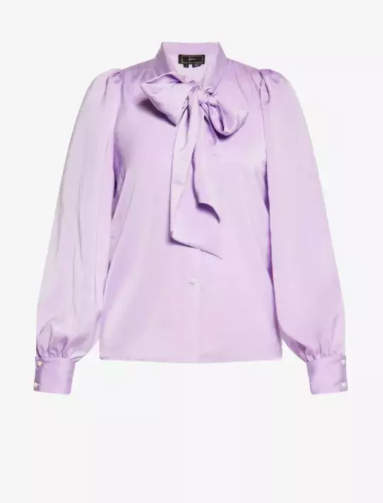 Dámská saténová košile v jemném fialovém odstínu, faina, 2 298 Kč