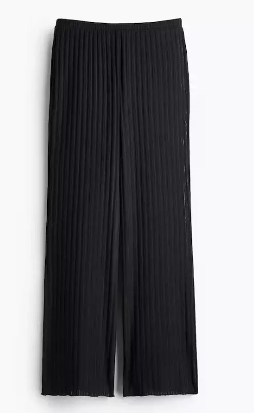 Kalhoty z žebrovaného úpletu, H&M, 599 Kč