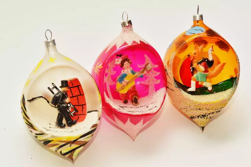 socialistické vánoční ozdoby