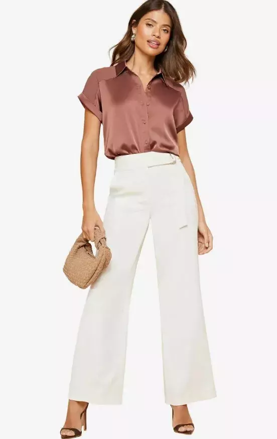 Saténová košile s krátkým rukávem, Lipsy, 1 615 Kč