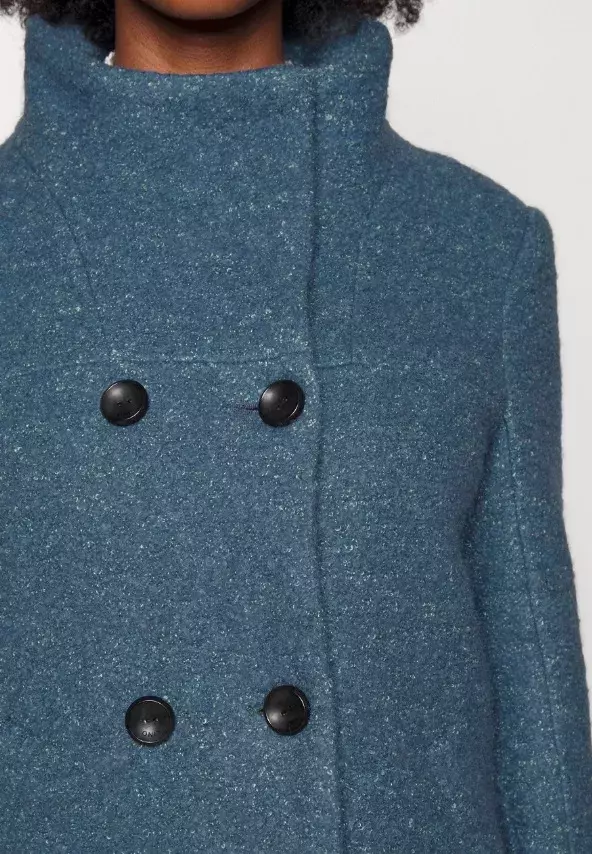 Tyrkysový kabát s vysokým límcem, ONLY, 1 536 Kč