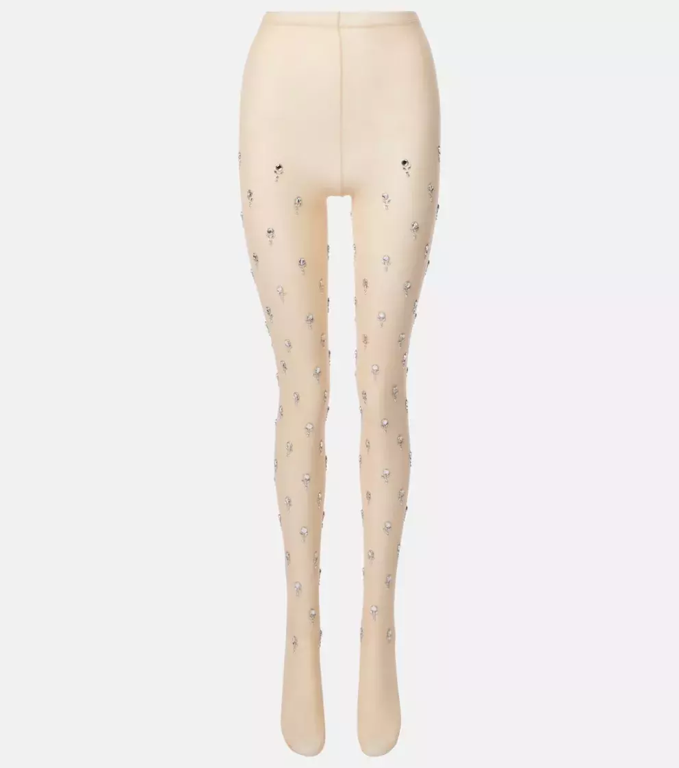 Silonky s ozdobami Embellished tights, Rabanne, 690 eur