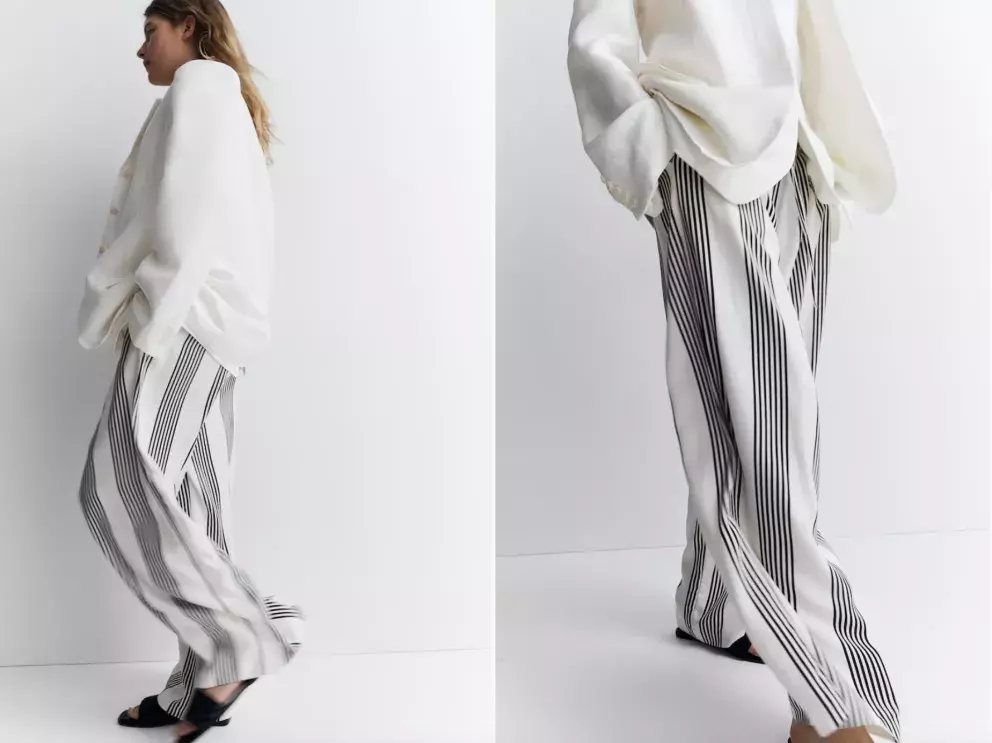 široké natahovací kalhoty