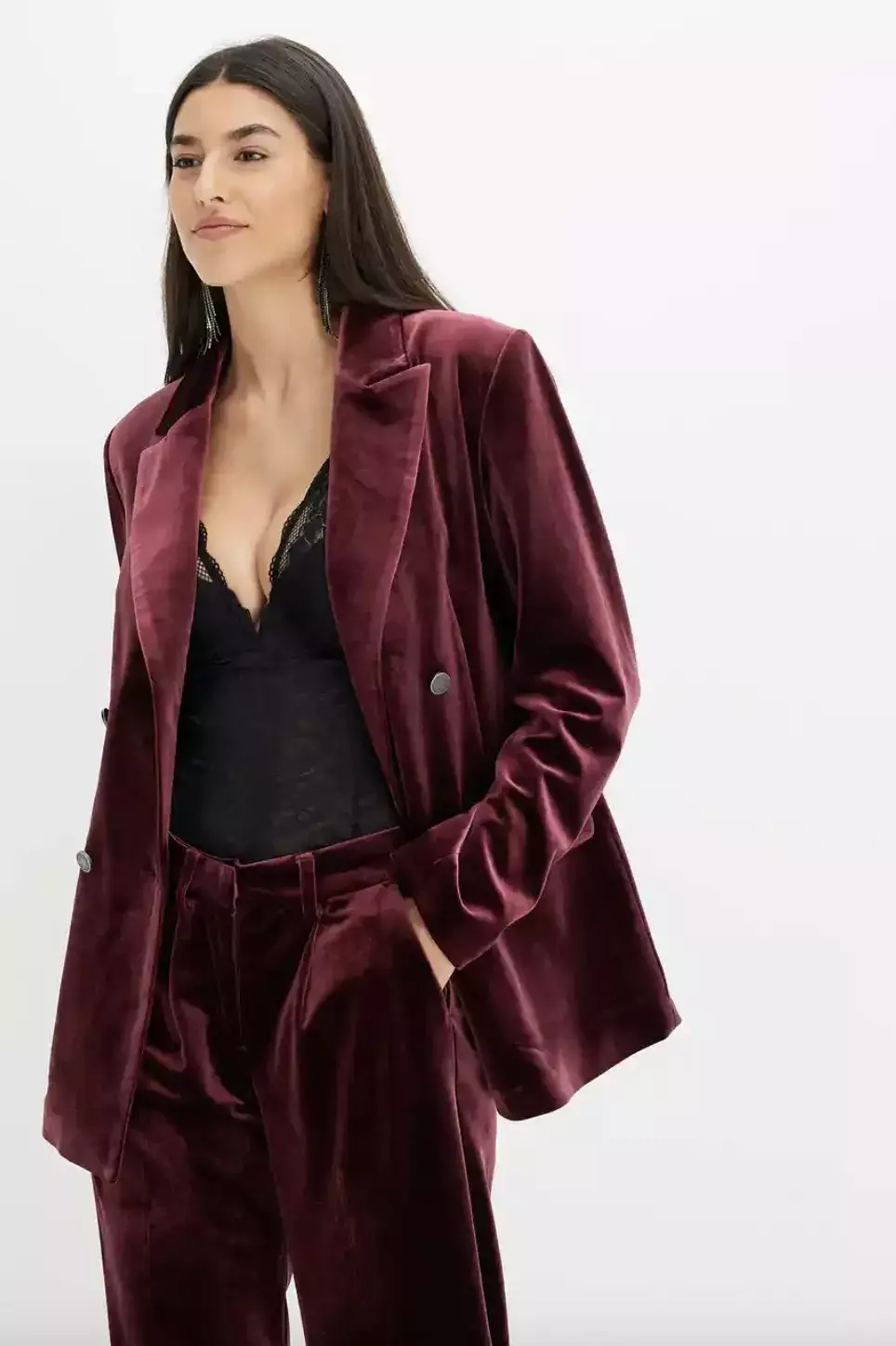 ležérní sametový blejzr