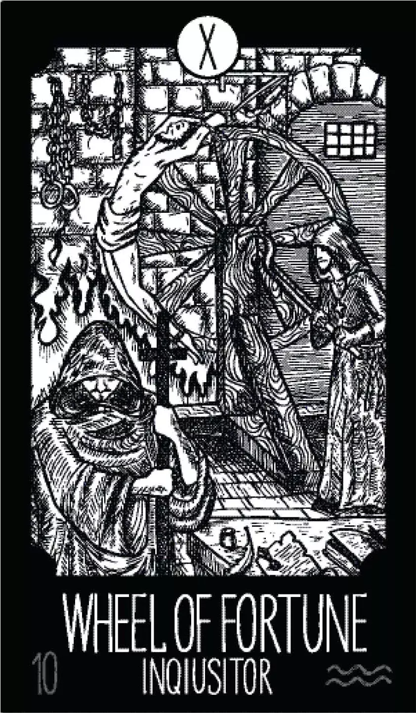 Tarotová karta Kolo štěstí 