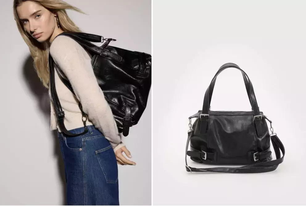 kabelka s páskem černá