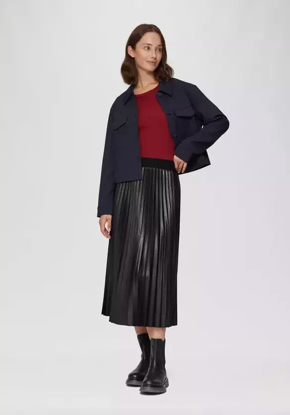 kožená sukně plisovaná