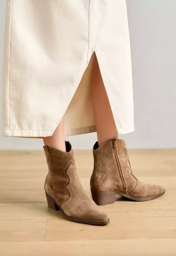 boho kozačky kotníkové