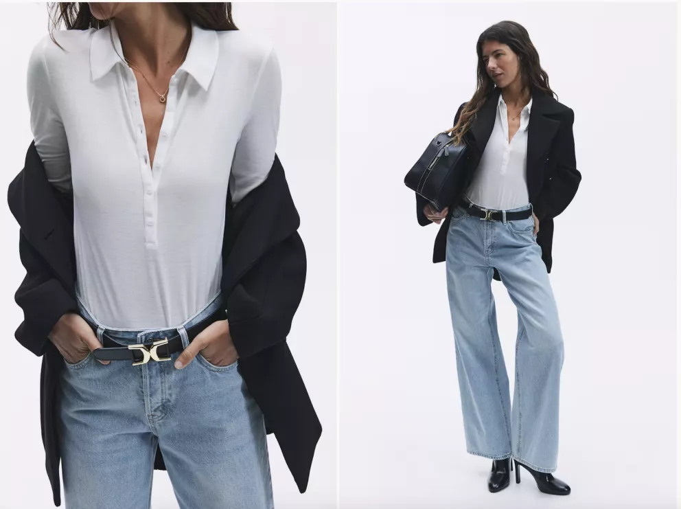 žerzejové tričko s límečkem