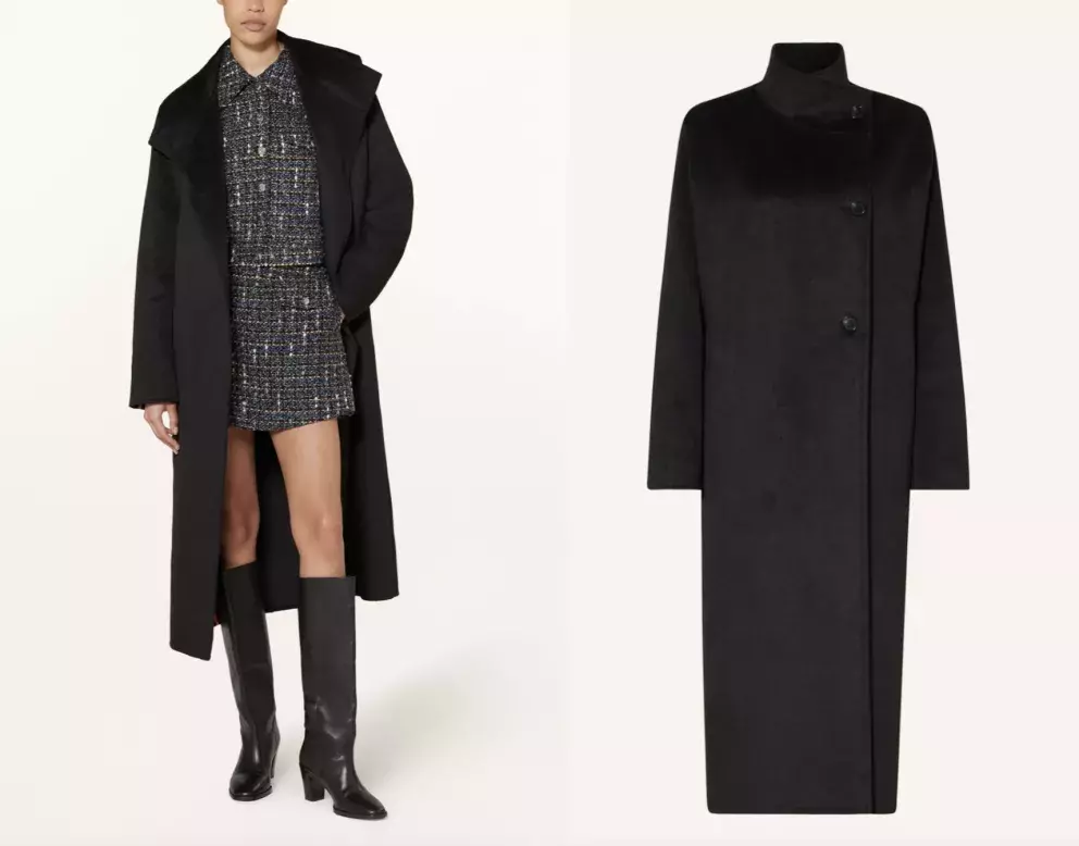 kabát s vysokým límcem