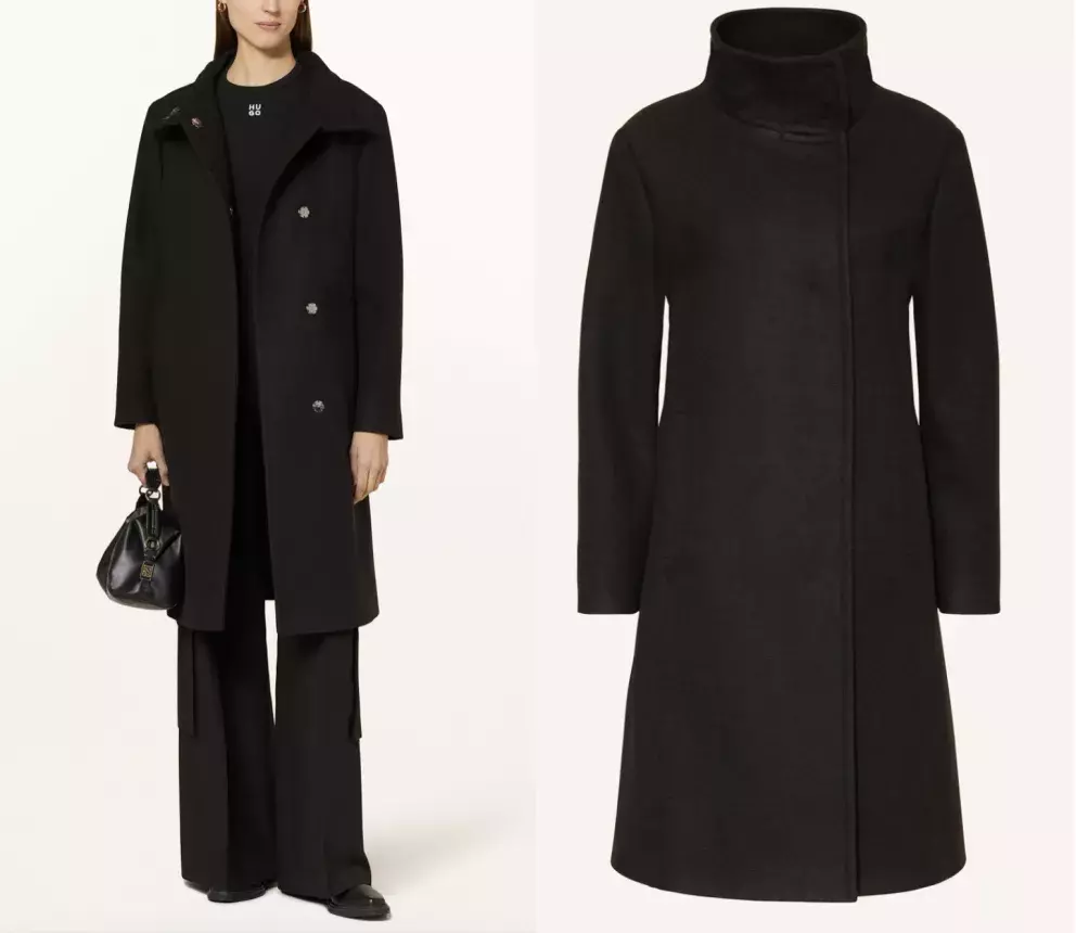 kabát s vysokým límcem