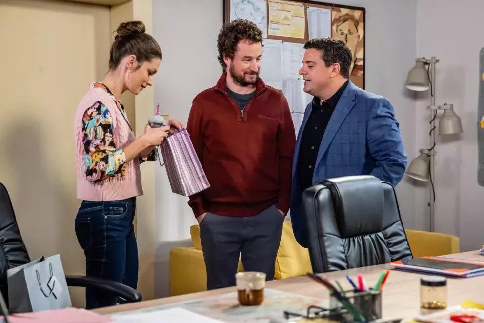 scéna ze seriálu Ulice 