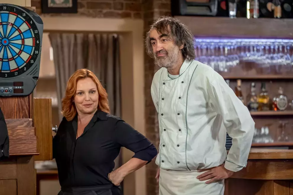 scéna ze seriálu Ulice