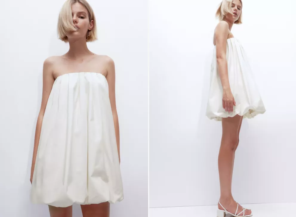 žena balonové šaty