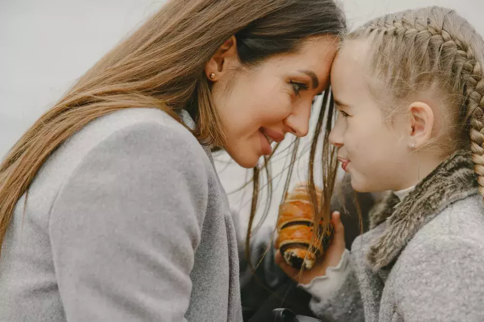 máma, dcera, láska, péče