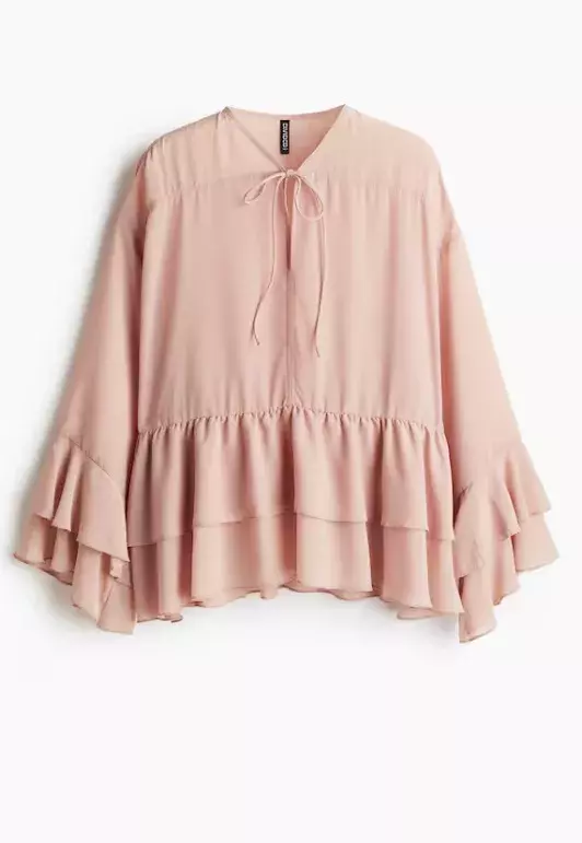 Šifonová halenka s volánky, H&M, 479 Kč