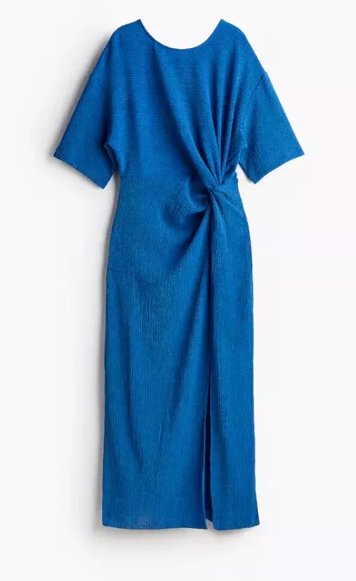 Maxi šaty se stočeným detailem, H&M, 959 Kč