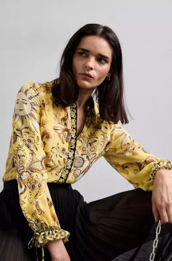 Vzorovaná luxusní halenka, Alice + Olivia, 8 424 Kč