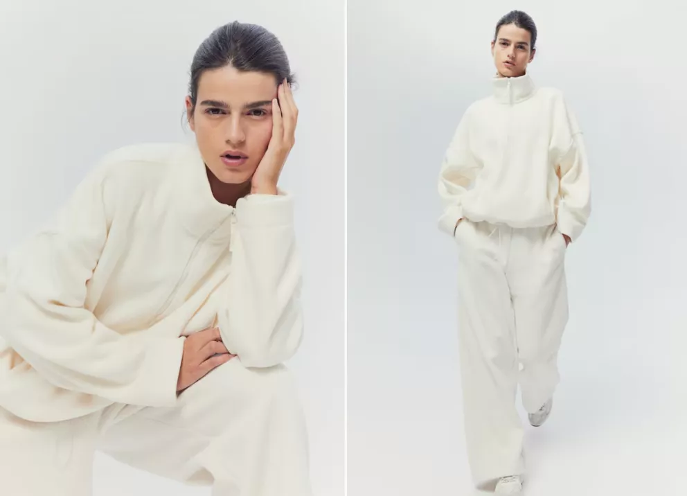 žena ve sportovní mikině