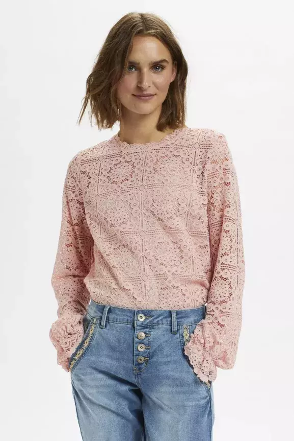 Krajkový top, Cream, 1 320 Kč