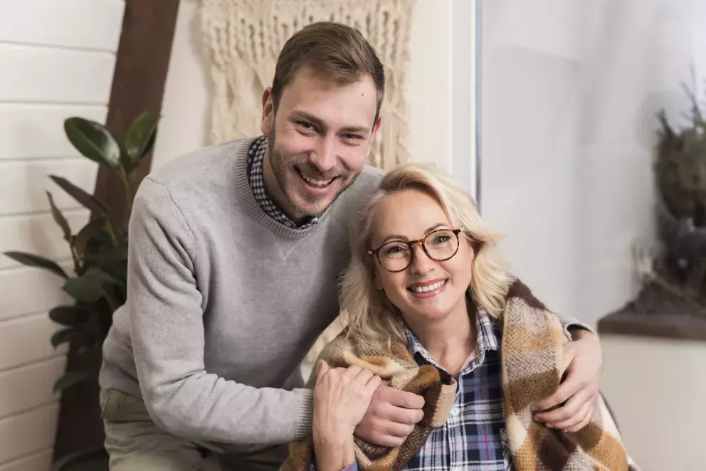 syn, máma, objetí, štěstí