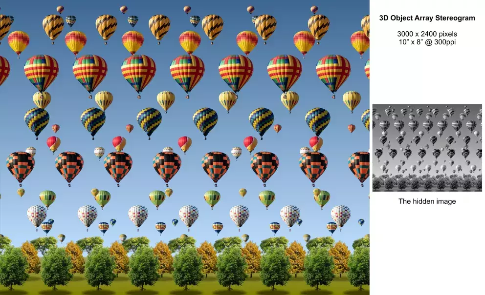 stereogram - balony