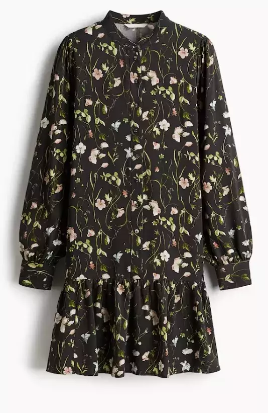 Květované viskózové šaty, H&M, 479 Kč