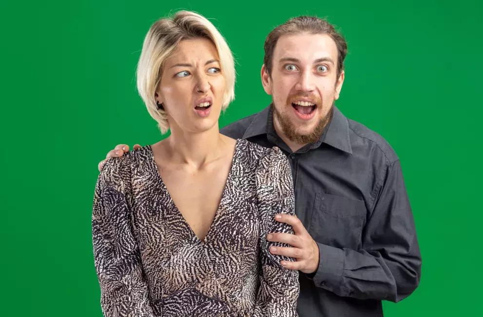 muž, žena, posměch