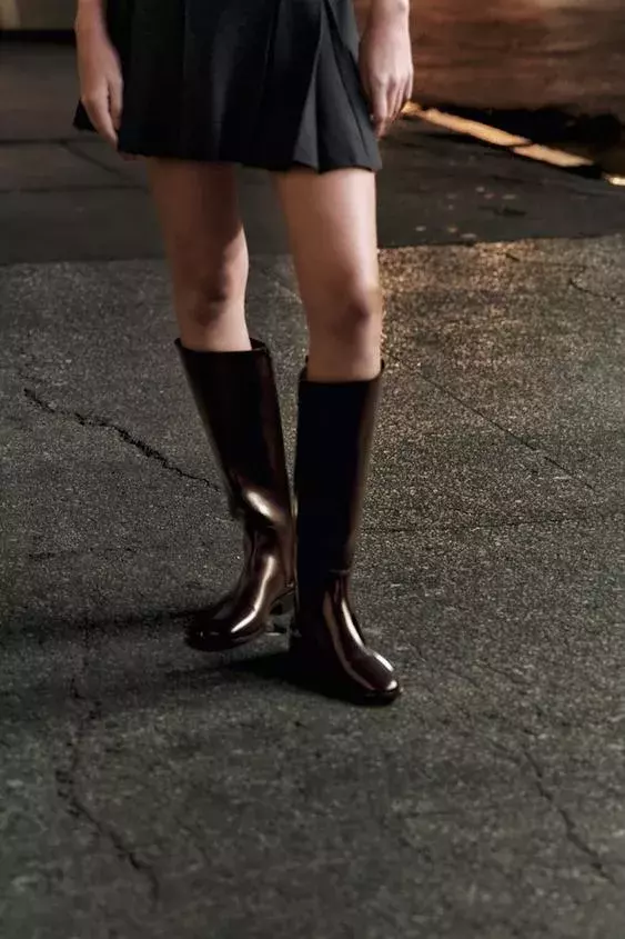 Kozačky s plochou podrážkou